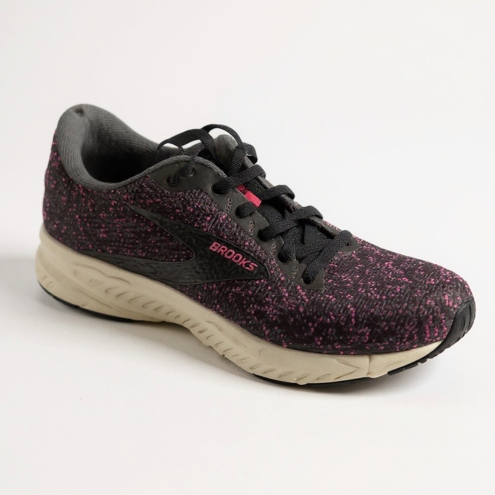 Brooks‎ Launch 7 Running Shoes Black Pink Athletic Sneakers Womens 9.5